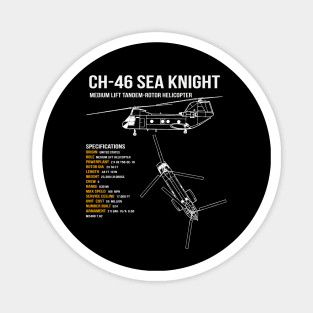 CH-46 Sea Knight Helicopter Magnet